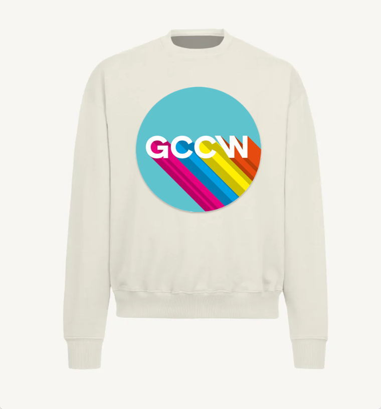 GCCW "Unicorn" Oversized Cream Sweatshirt