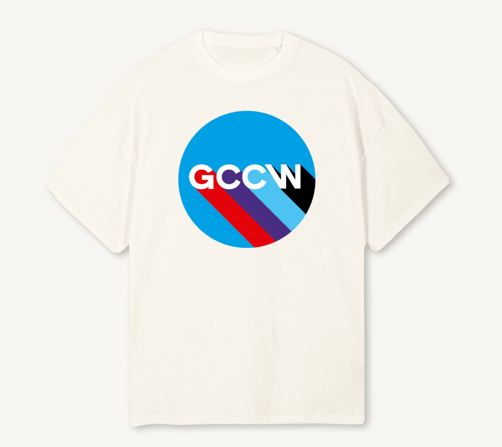 GCCW "M Sport" Oversized Cream Tee