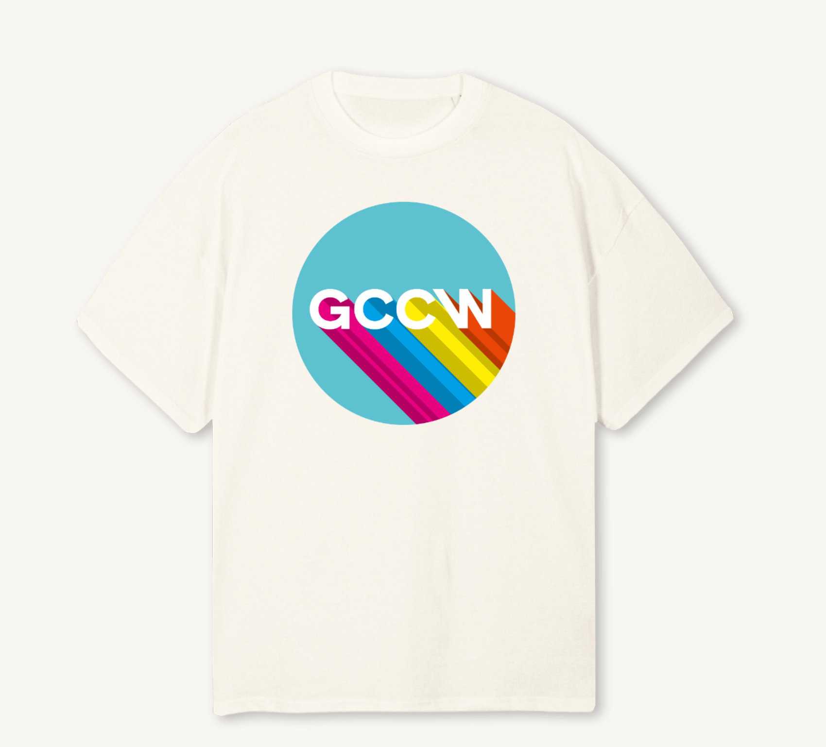GCCW "Unicorn" Oversized Cream Tee