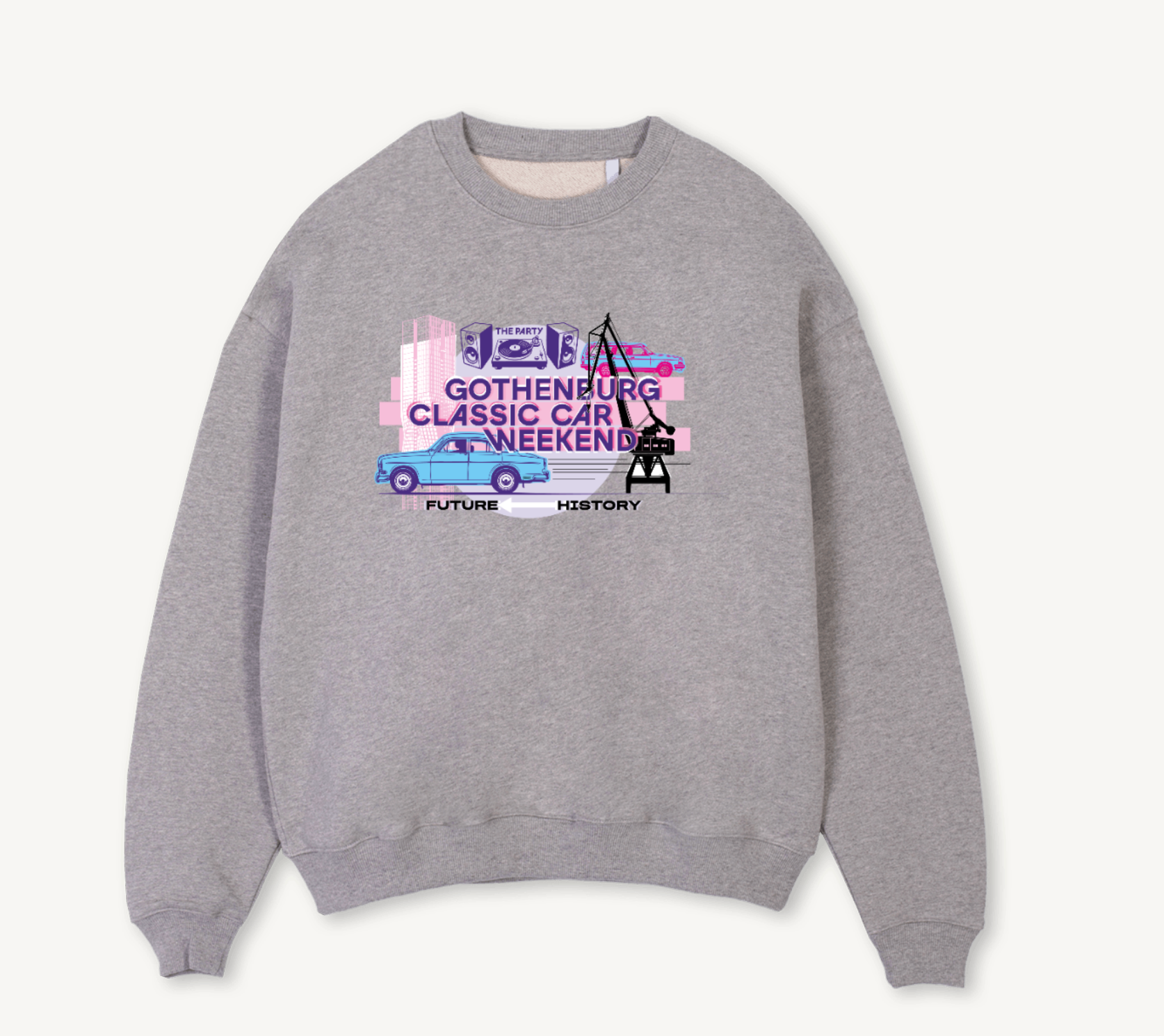 GCCW "The Party" Oversized Grey Sweatshirt