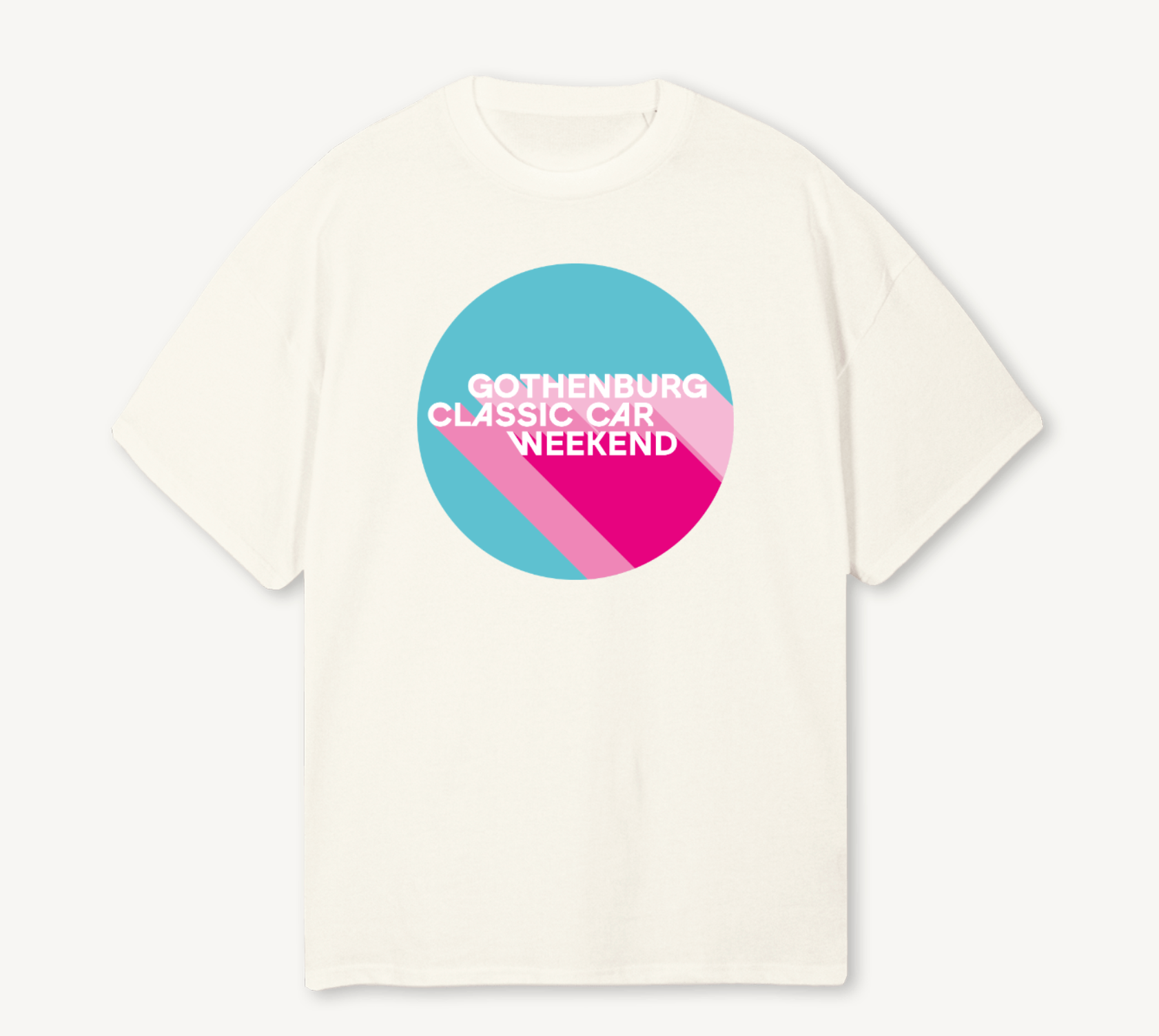 GCCW "Miami Vice" Oversized Cream Tee